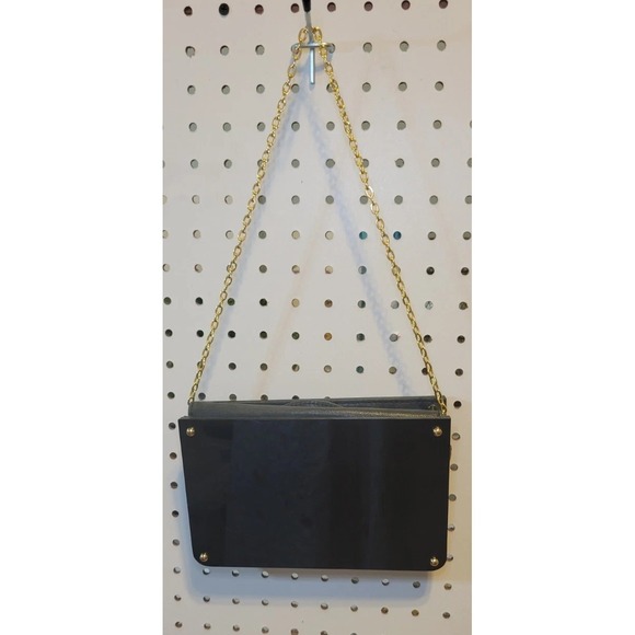 Vintage Judith Leiber Overture Womens Alexis Handbag Black Resin - Picture 2 of 6